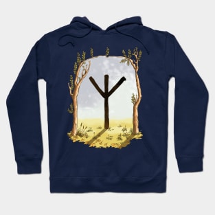 rune algiz - magical symbol Hoodie